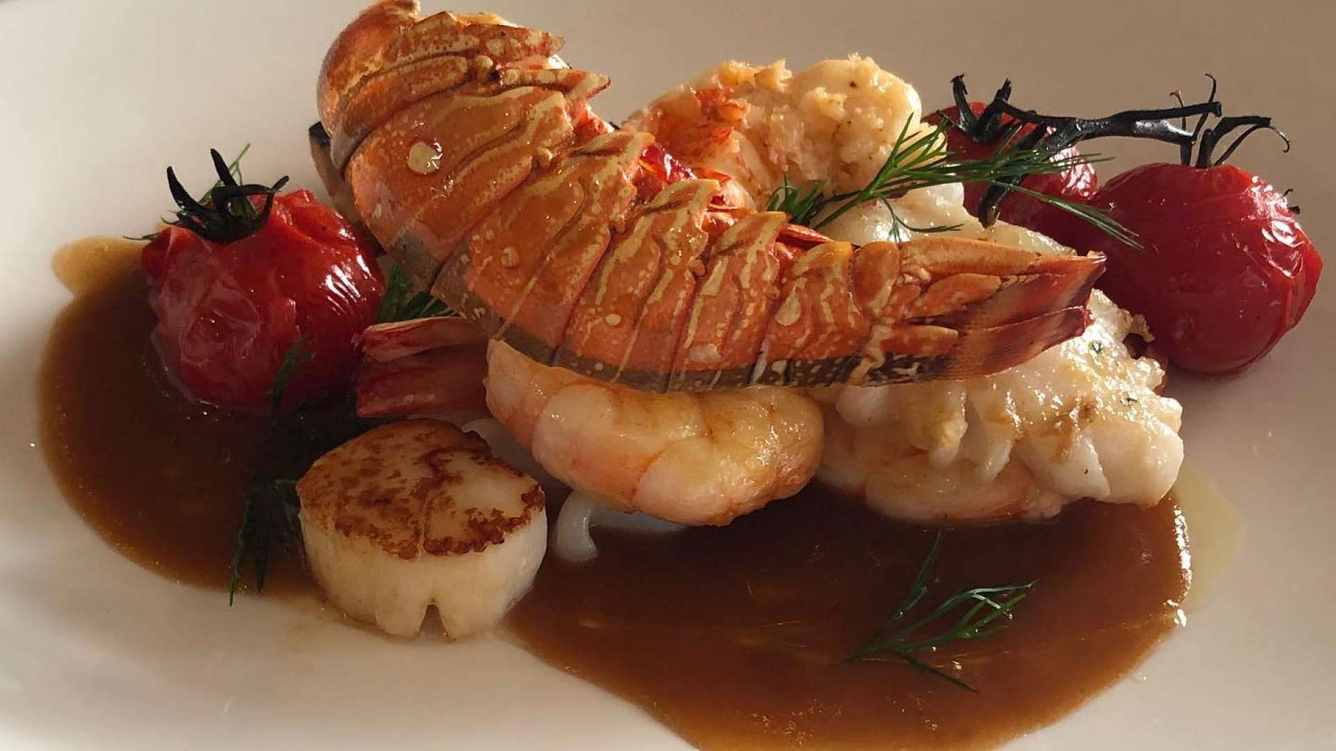 Il Lago Italian Restaurant - Special - Grigliata di pesce; grilled lobster, prawn, calamari, scallops.